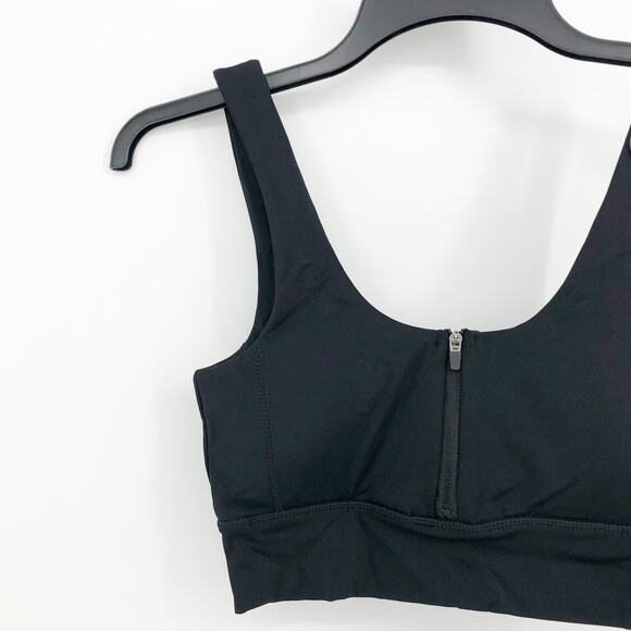 COTTON ON BODY Women's Sport Bra Black Size XS Ultimate Zip Front Crop NWT - Picture 7 of 14